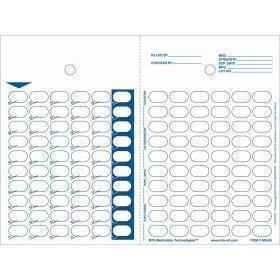 Pharmacy Blister Medications Packs Card (60-Days Hot Seal - 250/Case)